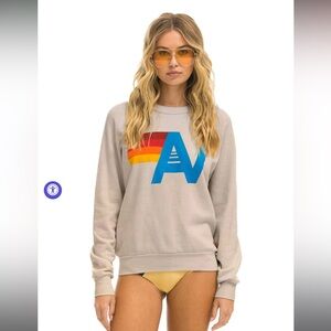 NWT Aviator Nation Logo Sweatshirt - Sand